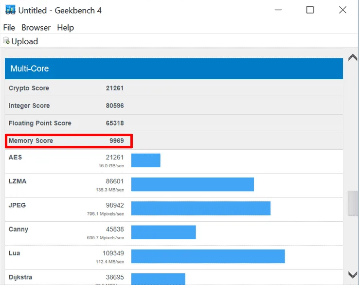 ZADAK MOAB RGB 3600C18 Geekbench 4