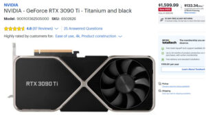 RTX 3090 Ti MSRP