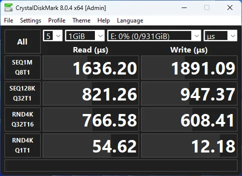 AS2280Q4 CrystalDiskMark