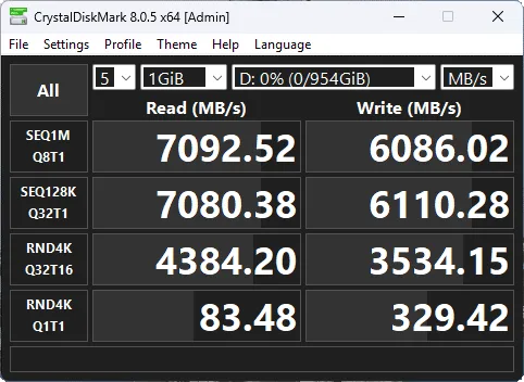MP44Q 1TB CrystalDiskMark