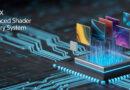 Sistema de entrega de sombreadores avanzados de DirectX, representado por gráficos coloridos emergiendo de un microchip sobre un fondo de circuitos.