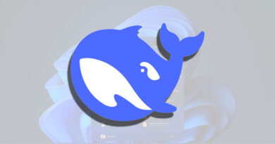 Logo de una ballena azul con un fondo gris claro, que sugiere una conexión con tecnología y software en un entorno moderno.