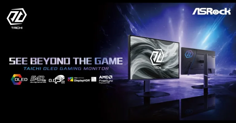ASRock amplía su línea de monitores OLED gaming en Computex 2026 con paneles QD-OLED y Tandem
