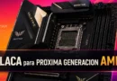 Placa madre Biostar con socket AM5 y diseño destacado en negro y dorado, enfatizando compatibilidad con la nueva generación AMD.