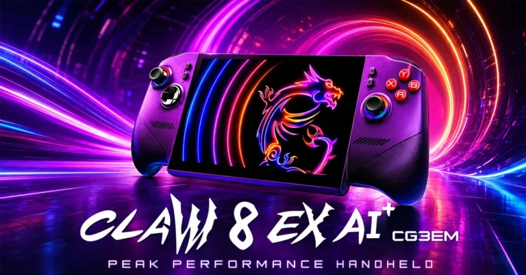MSI Claw 8 EX AI+ muestra un diseño rediseñado con procesador Arc G3 para Computex 2026