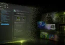 Interfaz del Panel de Control de NVIDIA en un fondo oscuro, con ajustes de vídeo y opciones gráficas resaltadas en verde.