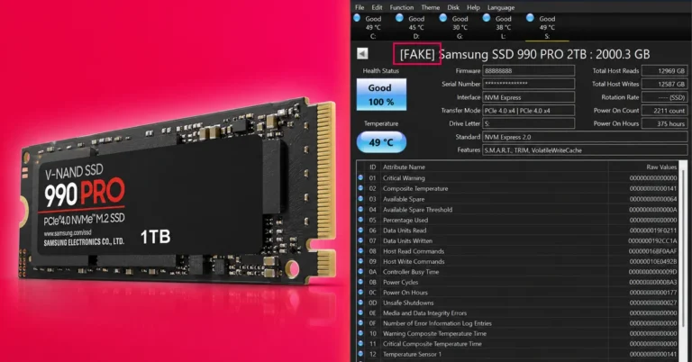 CrystalDiskInfo 9.9.0 añade etiqueta de detección para falsos SSD Samsung