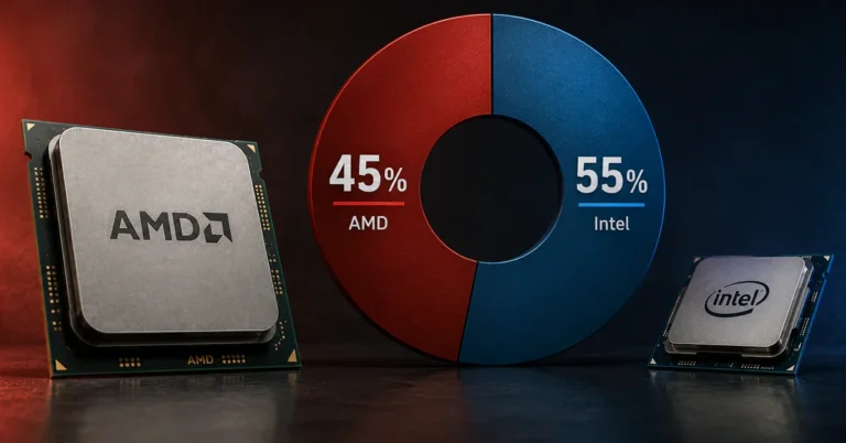 AMD consolida casi un 45% de cuota en Steam gracias a la línea X3D y se acerca al techo del mercado
