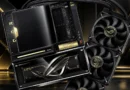 Placa base ASUS ROG con nueve ranuras M.2, destacando su diseño y sistema de refrigeración avanzado.