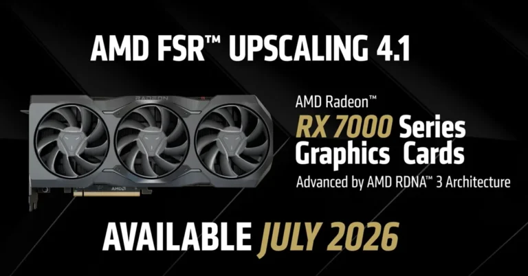 AMD confirma FSR 4.1 para RDNA 3 en julio de 2026 y RDNA 2 en 2027, con paridad visual garantizada