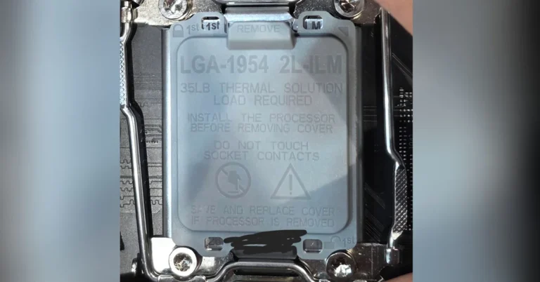 Socket LGA-1954 para Nova Lake-S confirma diseño de doble palanca y mayor precisión