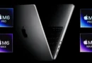 Portátil Apple mostrando los chips M6 Pro y M6 Max, destacando el nuevo enfoque en la generación M7.