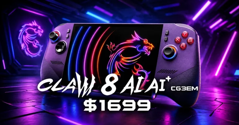 MSI fija el precio de su Claw 8 en $1.699 al listar el modelo con GPU Arc G3 Extreme en Best Buy