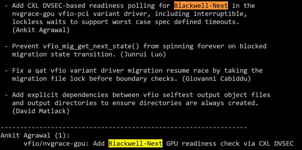 Blackwell-Next: Polling de disponibilidad del controlador GPU PCI, mejorando la migración de variantes de controlador.