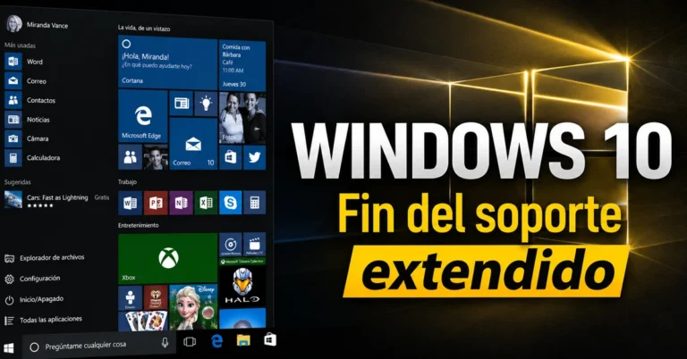 Microsoft amplía el soporte de seguridad extendida para Windows 10 hasta octubre de 2027