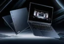 Laptops EAGLE de Gigabyte con opciones de GPU GeForce RTX 3050 y 4050, frente a un fondo espacial futurista.