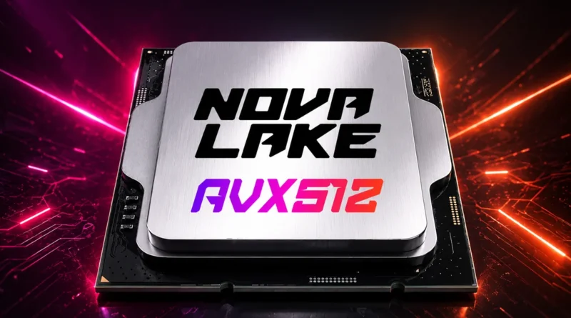 Nova Lake con AVX-512, resaltando avances en procesadores Intel y mejoras en rendimiento en Linux.