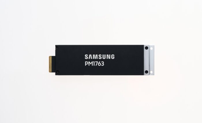 SSD PM1763 de Samsung, un dispositivo PCIe 6.0 diseñado para servidores de inteligencia artificial.