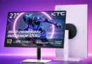 Monitor KTC de 27" con resolución 4K, destacando características de rendimiento y tecnología MiniLED.