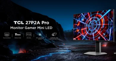 TCL 27P2A Pro, monitor gamer Mini LED con tasa de refresco de 320Hz y brillo máximo de 800 nits, ideal para juegos intensos.